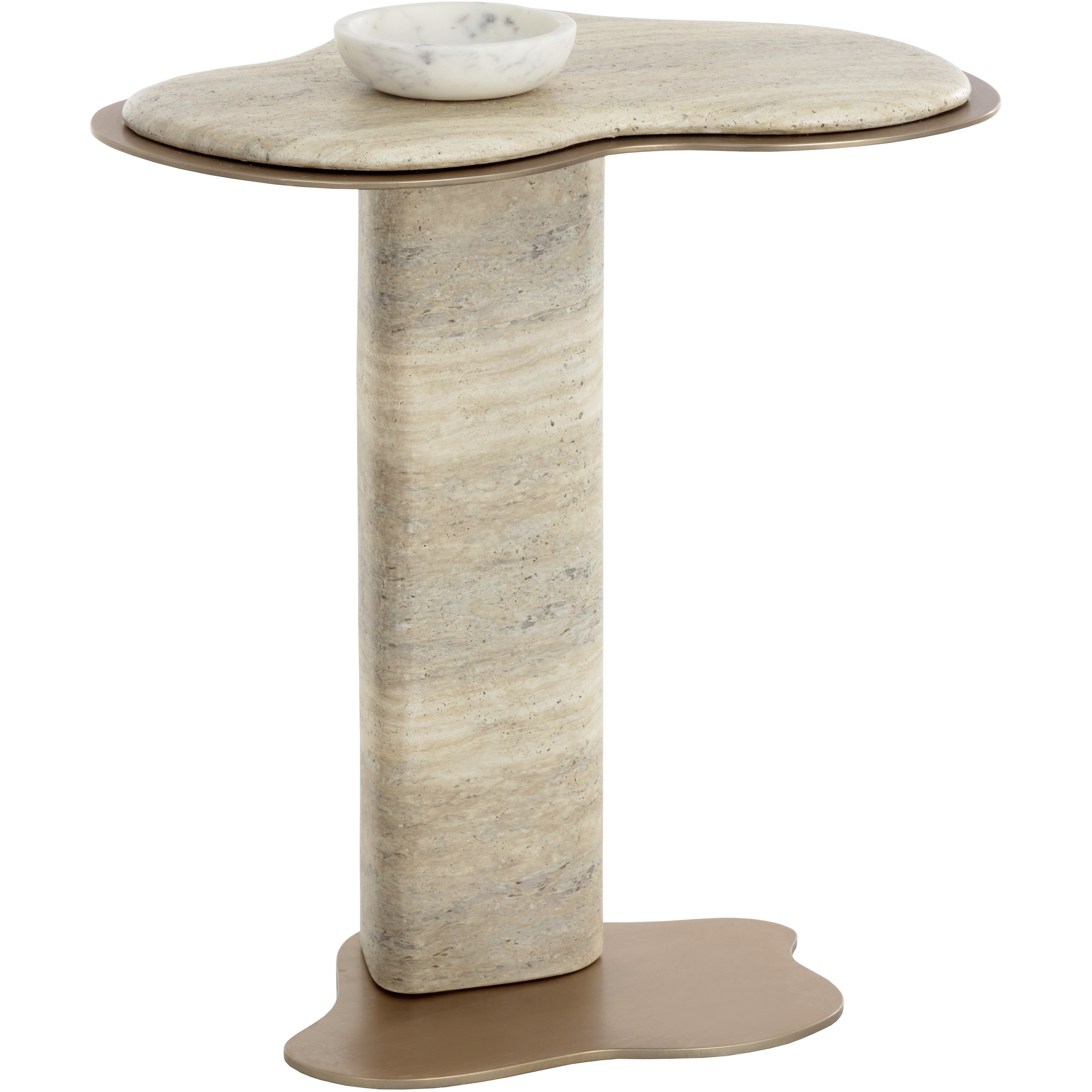 Isola 26 X 23 inch Travertine Look / Dune Outdoor End Table